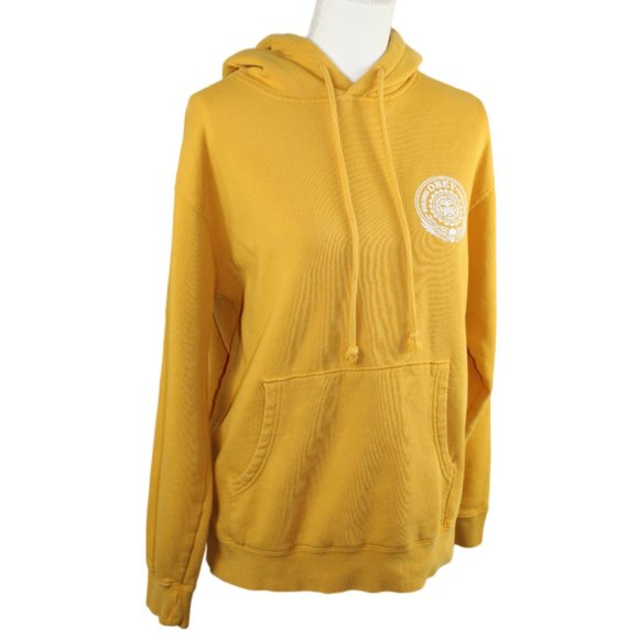 Obey Other - Obey Worldwide Propaganda Saffron And White Sweatshirt Style Hoodie, Size Small